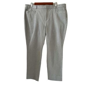 Banana Republic NEW Sloan Curvy Fit Trousers/Slacks In Heather Gray Size 18 NWT